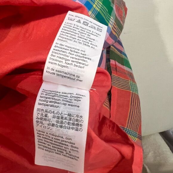 J Crew Plaid Maxi Dress tie front size M - Picture 15 of 15